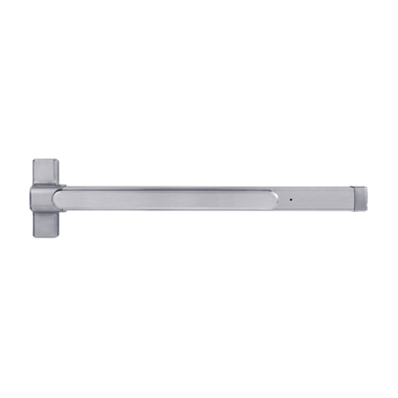 QED117LR-36-7-626 Stanley QED100 Series Heavy Duty Surface Vertical Rod Hex Dog Exit Device in Satin Chrome Finish