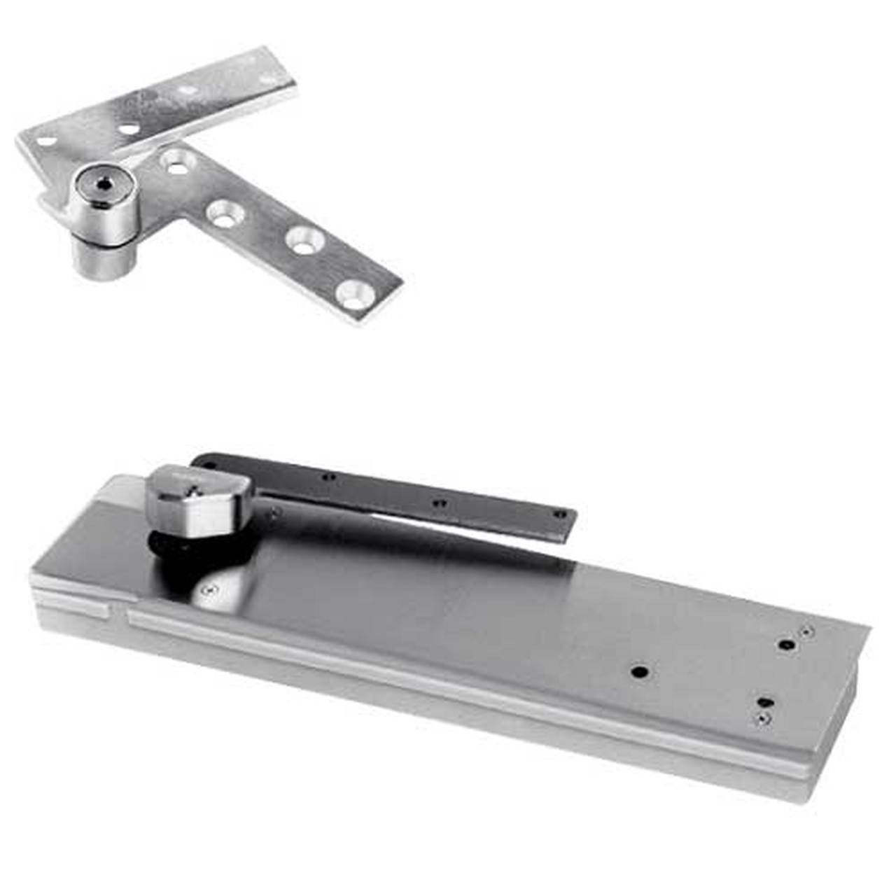 F5103NBC-LTP-RH-626 Rixson 51 Series 3/4" Offset Hung Shallow Depth Floor Closers in Satin Chrome Finish