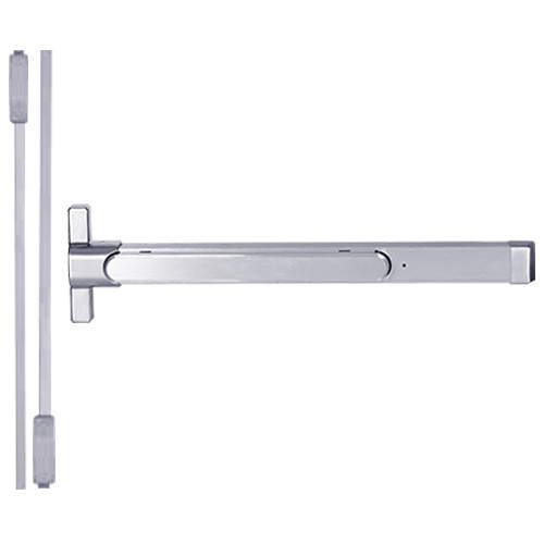QED216-48-7-626 Stanley QED200 Series Heavy Duty Narrow Stile Surface Vertical Rod Fire Rated Exit Device in Satin Chrome Finish