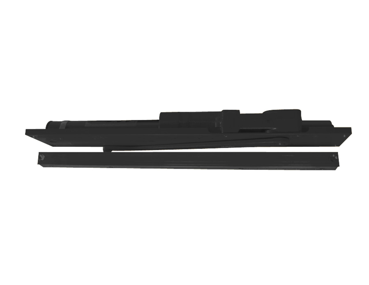 2032-BUMPER-LH-BLACK LCN Door Closer Standard Track with Bumper Arm in Black Finish