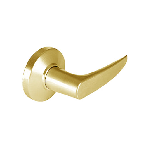 9K30Y16CS3605 Best 9K Series Exit Heavy Duty Cylindrical Lever Locks with Curved Without Return Lever Design in Bright Brass