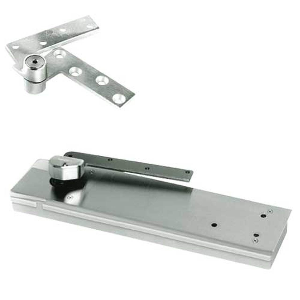 FHM5104NBC-LFP-LH-618 Rixson HM51 Series 3/4" Offset Hung Shallow Depth Floor Closers in Bright Nickel Finish