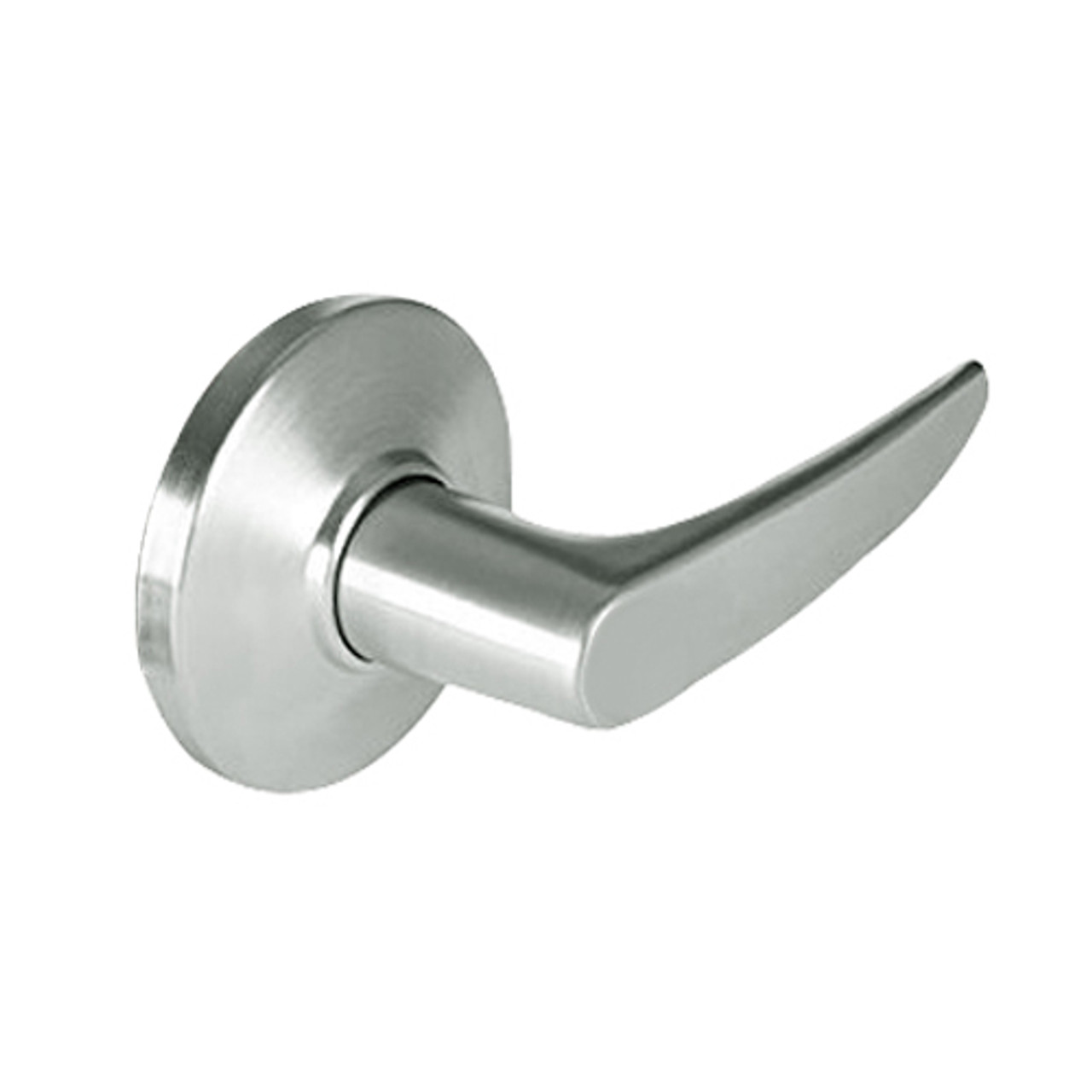9K30Q16DSTK618 Best 9K Series Exit Heavy Duty Cylindrical Lever Locks with Curved Without Return Lever Design in Bright Nickel