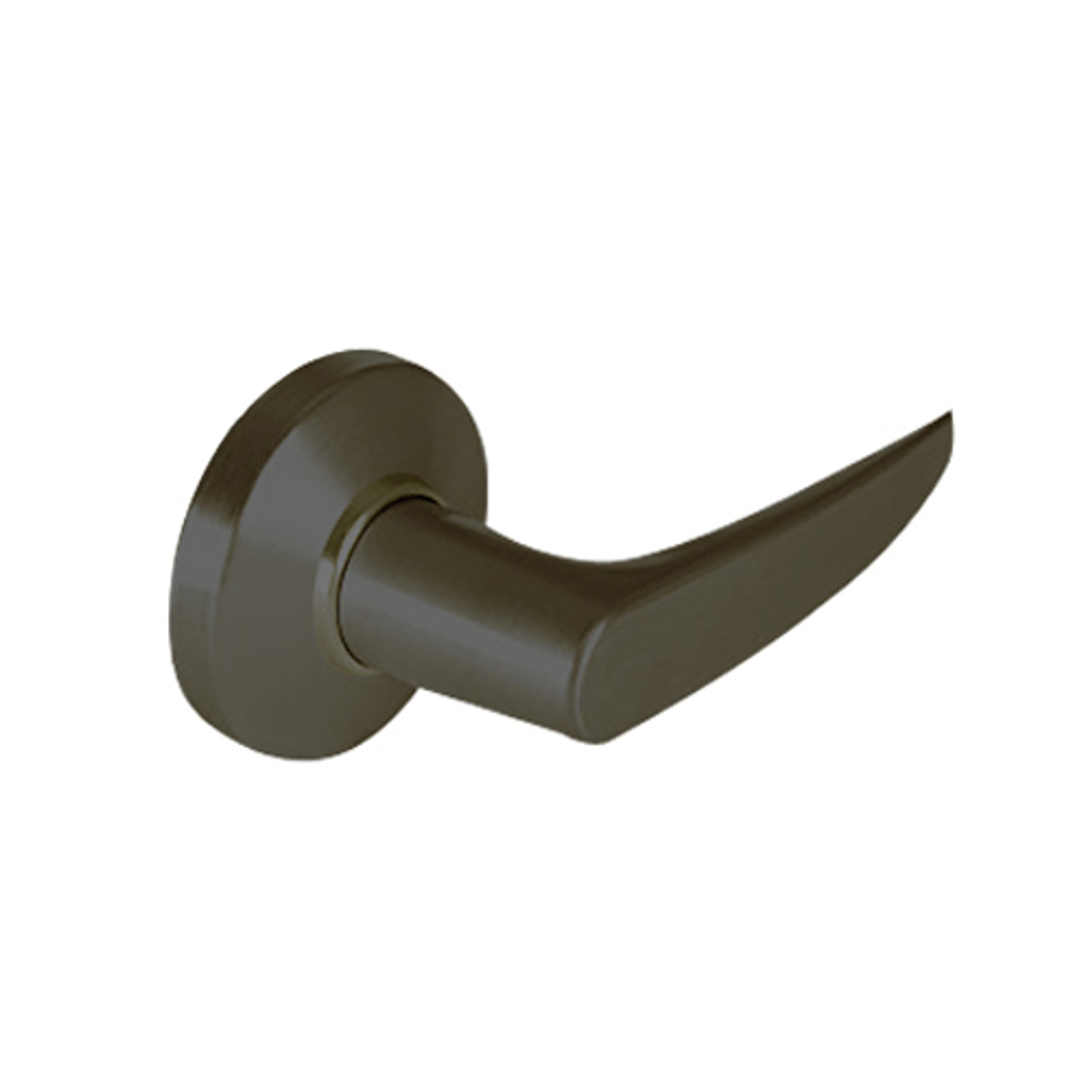 9K30LL16CSTK613 Best 9K Series Hospital Privacy Heavy Duty Cylindrical Lever Locks with Curved Without Return Lever Design in Oil Rubbed Bronze