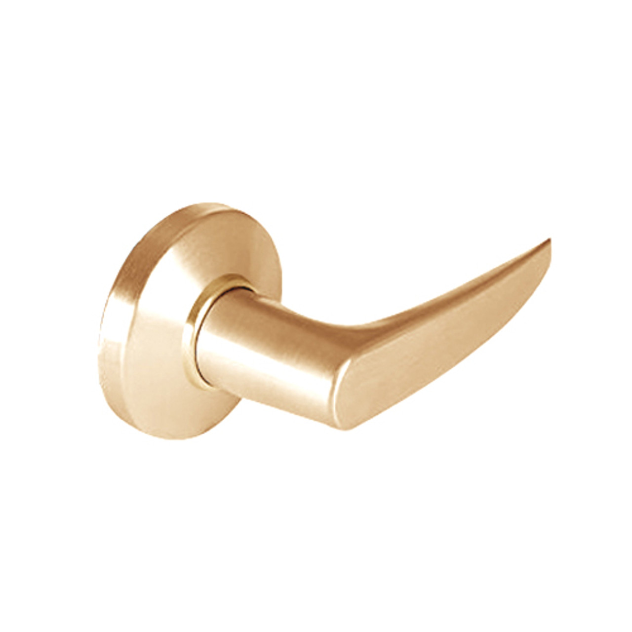 9K30LL16CSTK611 Best 9K Series Hospital Privacy Heavy Duty Cylindrical Lever Locks with Curved Without Return Lever Design in Bright Bronze