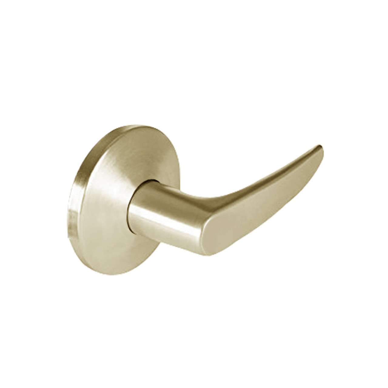 9K30LL16LSTK606 Best 9K Series Hospital Privacy Heavy Duty Cylindrical Lever Locks with Curved Without Return Lever Design in Satin Brass
