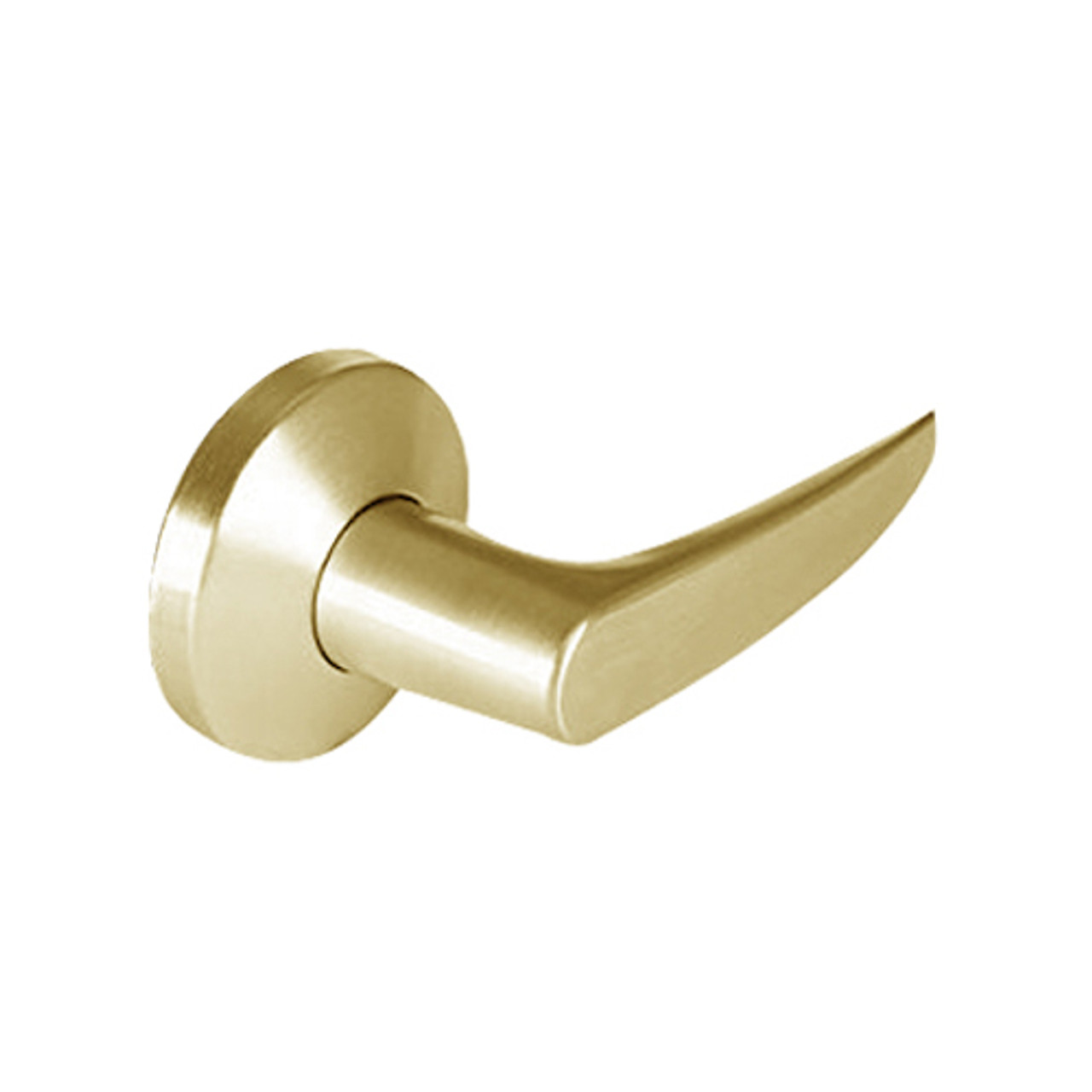 9K30M16KSTK606 Best 9K Series Communicating Heavy Duty Cylindrical Lever Locks with Curved Without Return Lever Design in Satin Brass