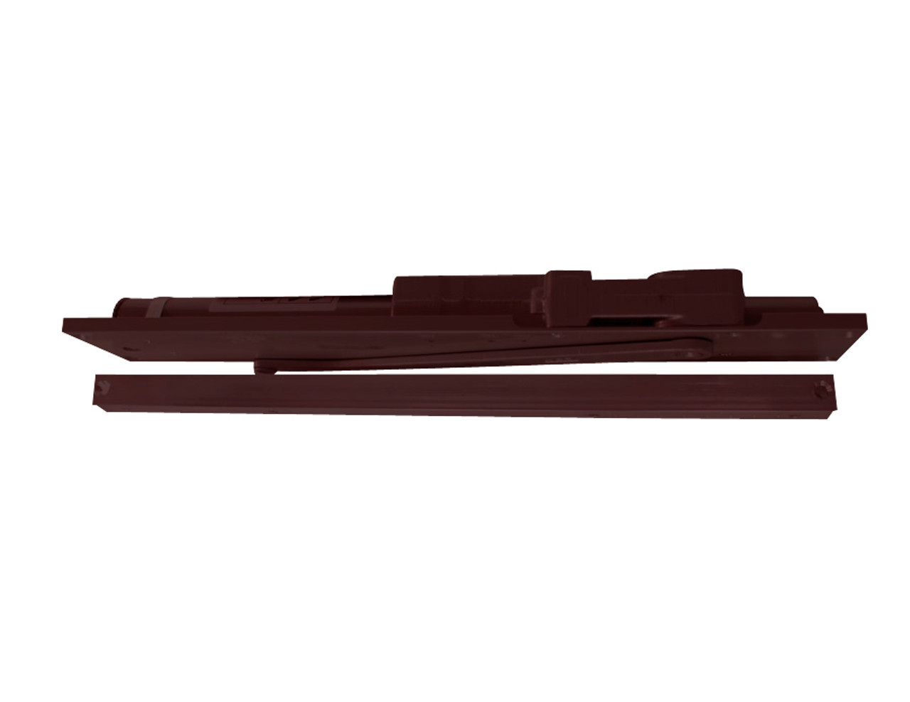 2035-H-BUMPER-RH-DKBRZ LCN Door Closer Hold Open Track with BUMPER in Dark Bronze Finish