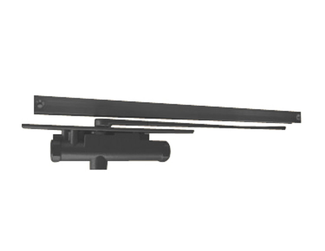 3033-H-LH-BLACK LCN Door Closer with Hold Open Arm in Black Finish
