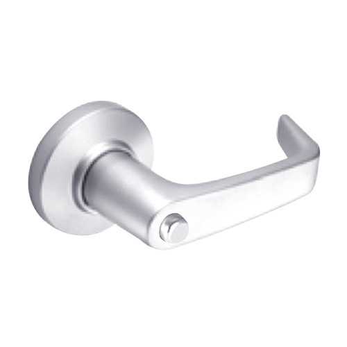 9K40L15CS3625 Best 9K Series Privacy Heavy Duty Cylindrical Lever Locks with Contour Angle with Return Lever Design in Bright Chrome