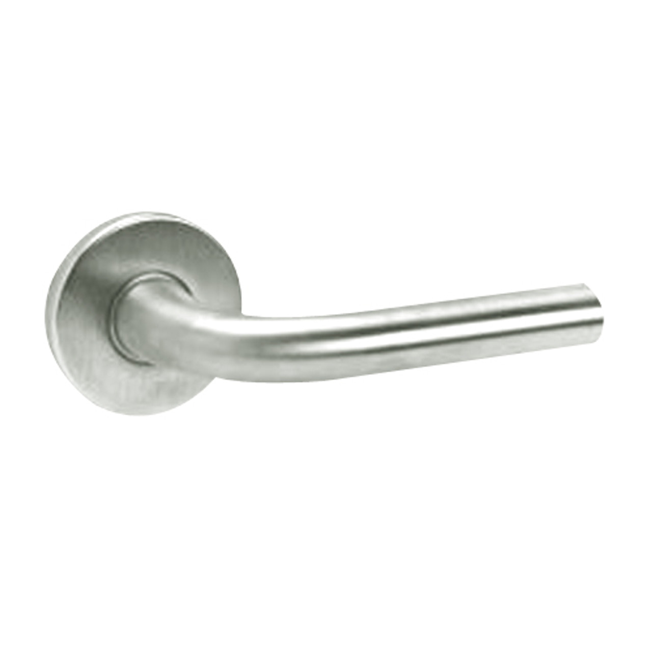 ML2082-RWA-618-CL7 Corbin Russwin ML2000 Series IC 7-Pin Less Core Mortise Dormitory or Exit Locksets with Regis Lever with Deadbolt in Bright Nickel