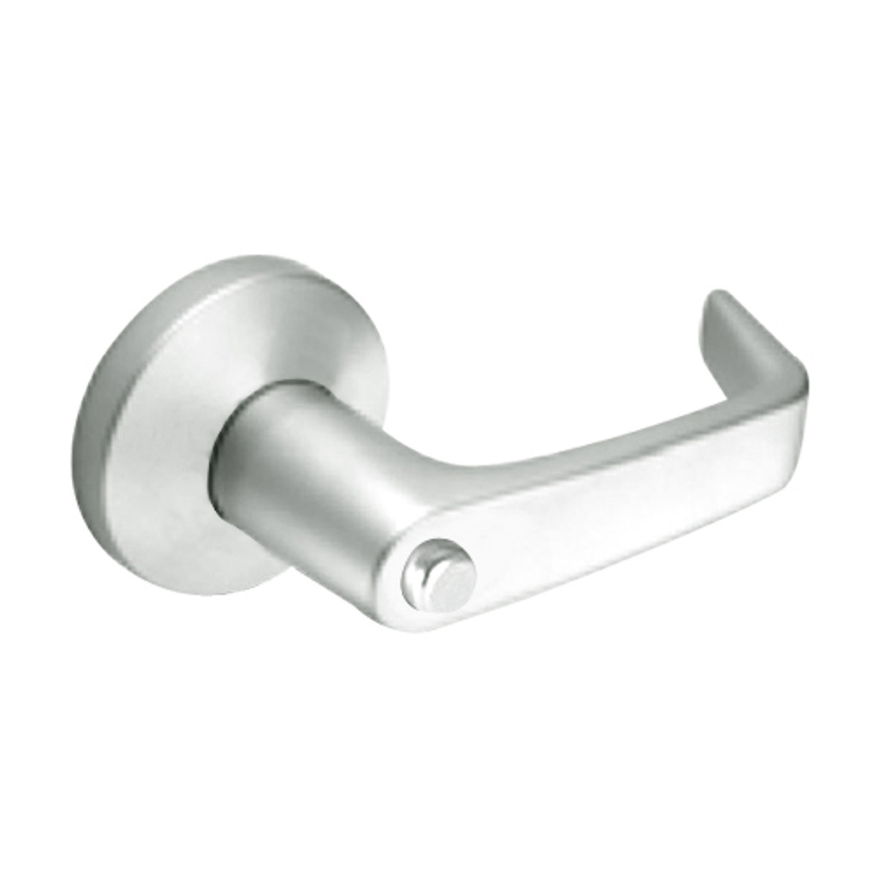 9K40LL15KSTK618 Best 9K Series Hospital Privacy Heavy Duty Cylindrical Lever Locks with Contour Angle with Return Lever Design in Bright Nickel