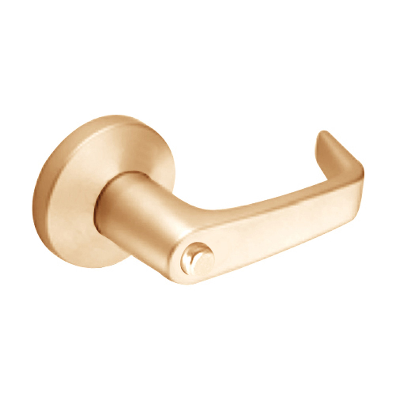 9K40LL15KSTK611 Best 9K Series Hospital Privacy Heavy Duty Cylindrical Lever Locks with Contour Angle with Return Lever Design in Bright Bronze