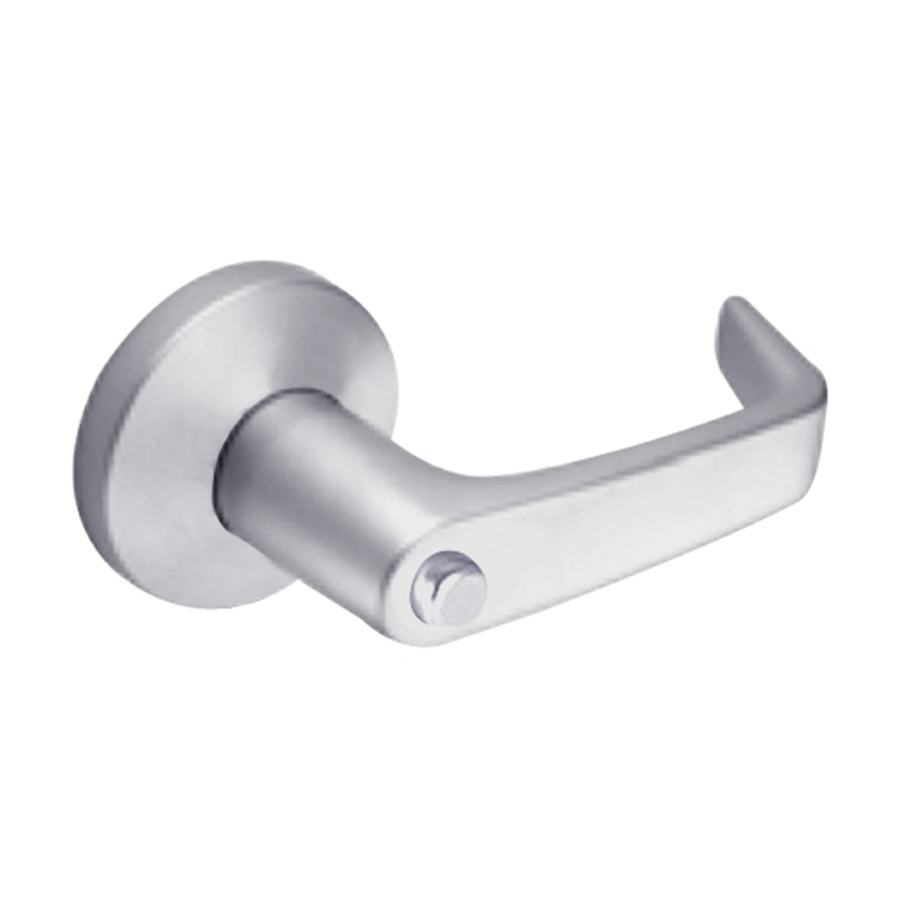 9K40LL15KS3626 Best 9K Series Hospital Privacy Heavy Duty Cylindrical Lever Locks with Contour Angle with Return Lever Design in Satin Chrome