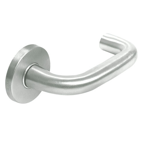 ML2056-LWB-618-LC Corbin Russwin ML2000 Series Mortise Classroom Locksets with Lustra Lever in Bright Nickel