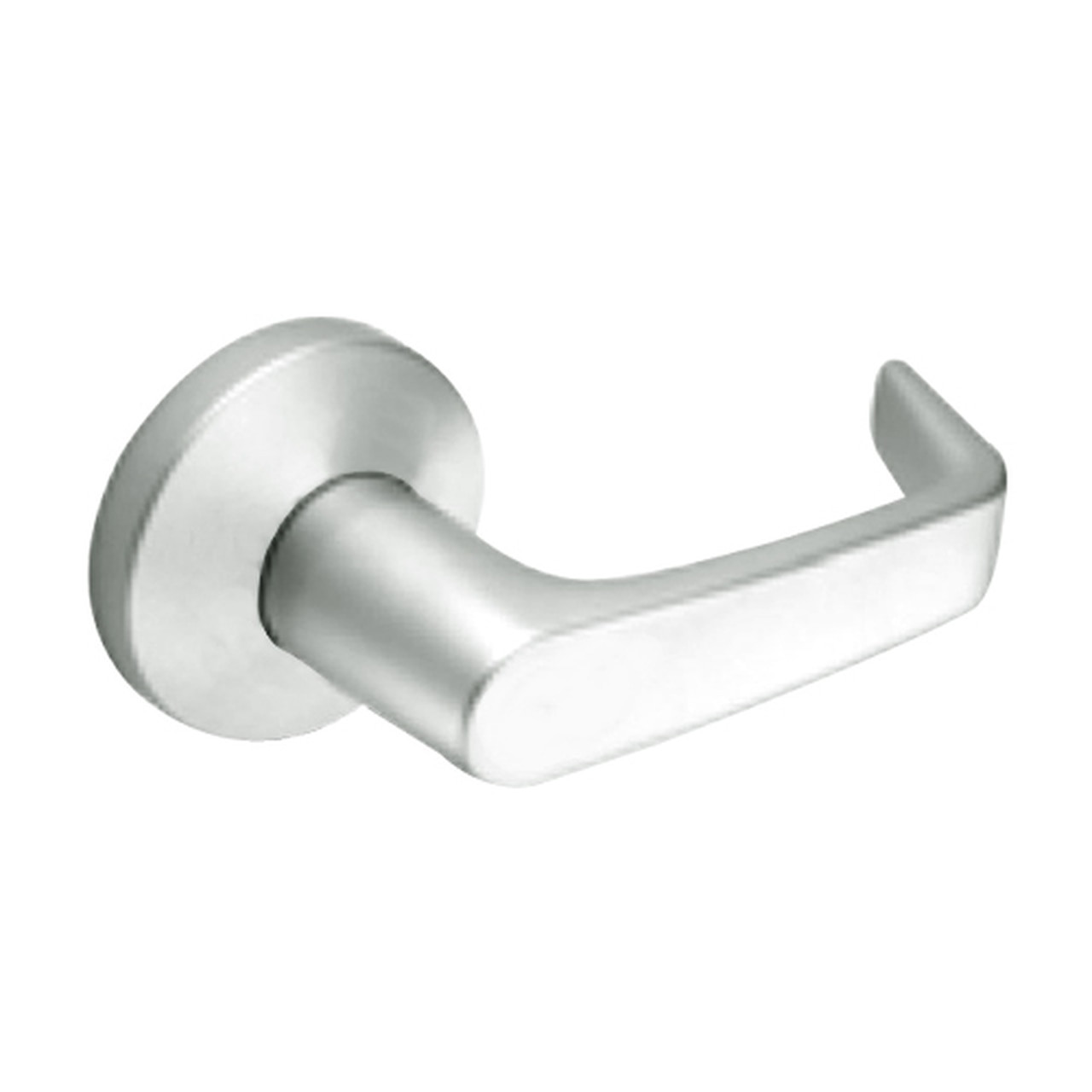 9K50N15KS3618 Best 9K Series Passage Heavy Duty Cylindrical Lever Locks with Contour Angle with Return Lever Design in Bright Nickel