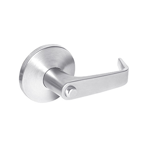 9K50L15LS3625 Best 9K Series Privacy Heavy Duty Cylindrical Lever Locks with Contour Angle with Return Lever Design in Bright Chrome