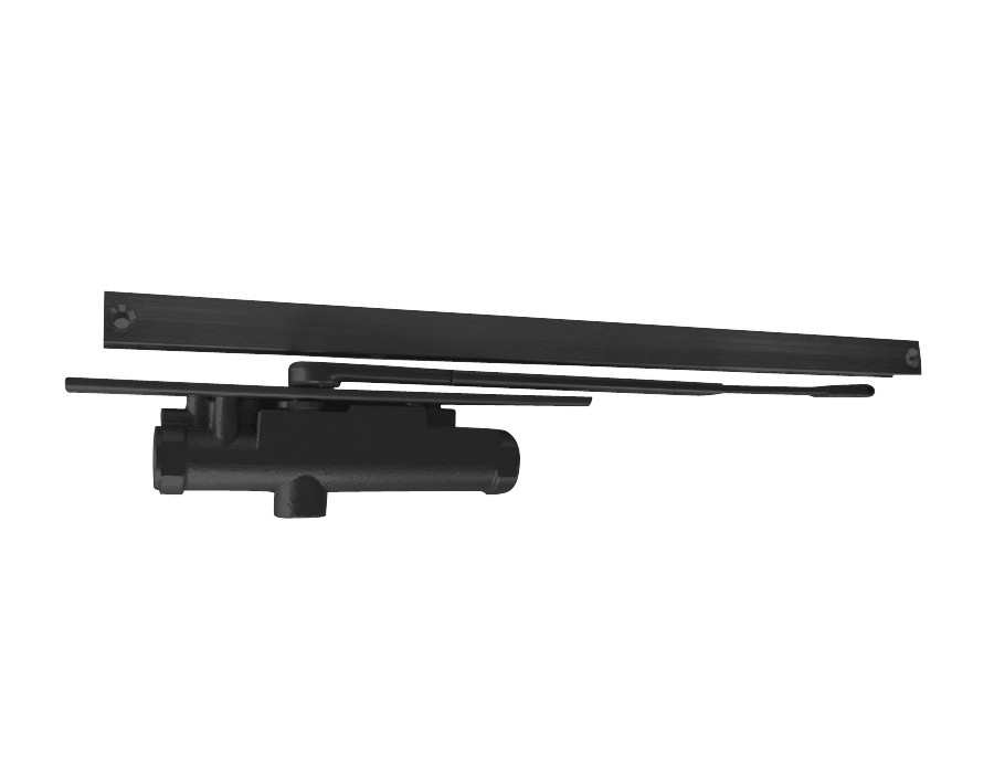 3133-H-RH-BLACK LCN Door Closer with Hold Open Arm in Black Finish