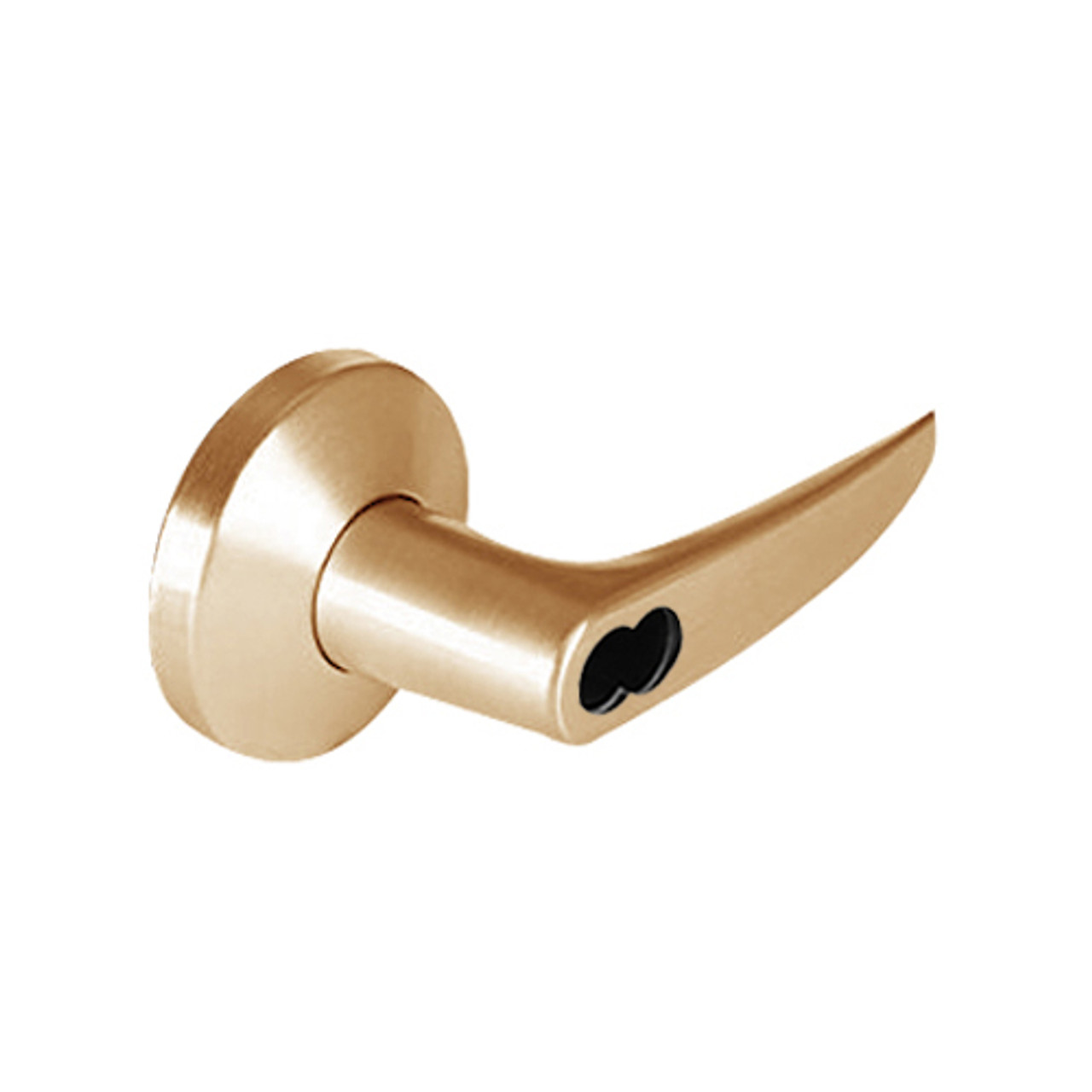 9K37H16KSTK612 Best 9K Series Hotel Cylindrical Lever Locks with Curved without Return Lever Design Accept 7 Pin Best Core in Satin Bronze