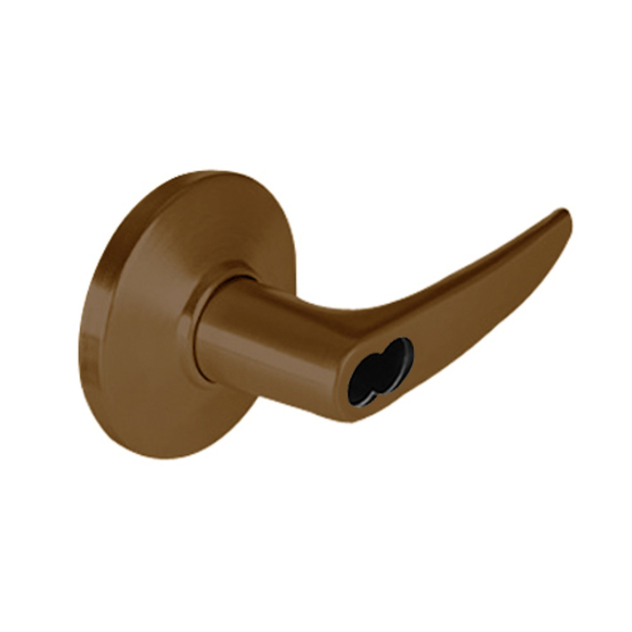 9K37HJ16DSTK690 Best 9K Series Hotel Cylindrical Lever Locks with Curved without Return Lever Design Accept 7 Pin Best Core in Dark Bronze