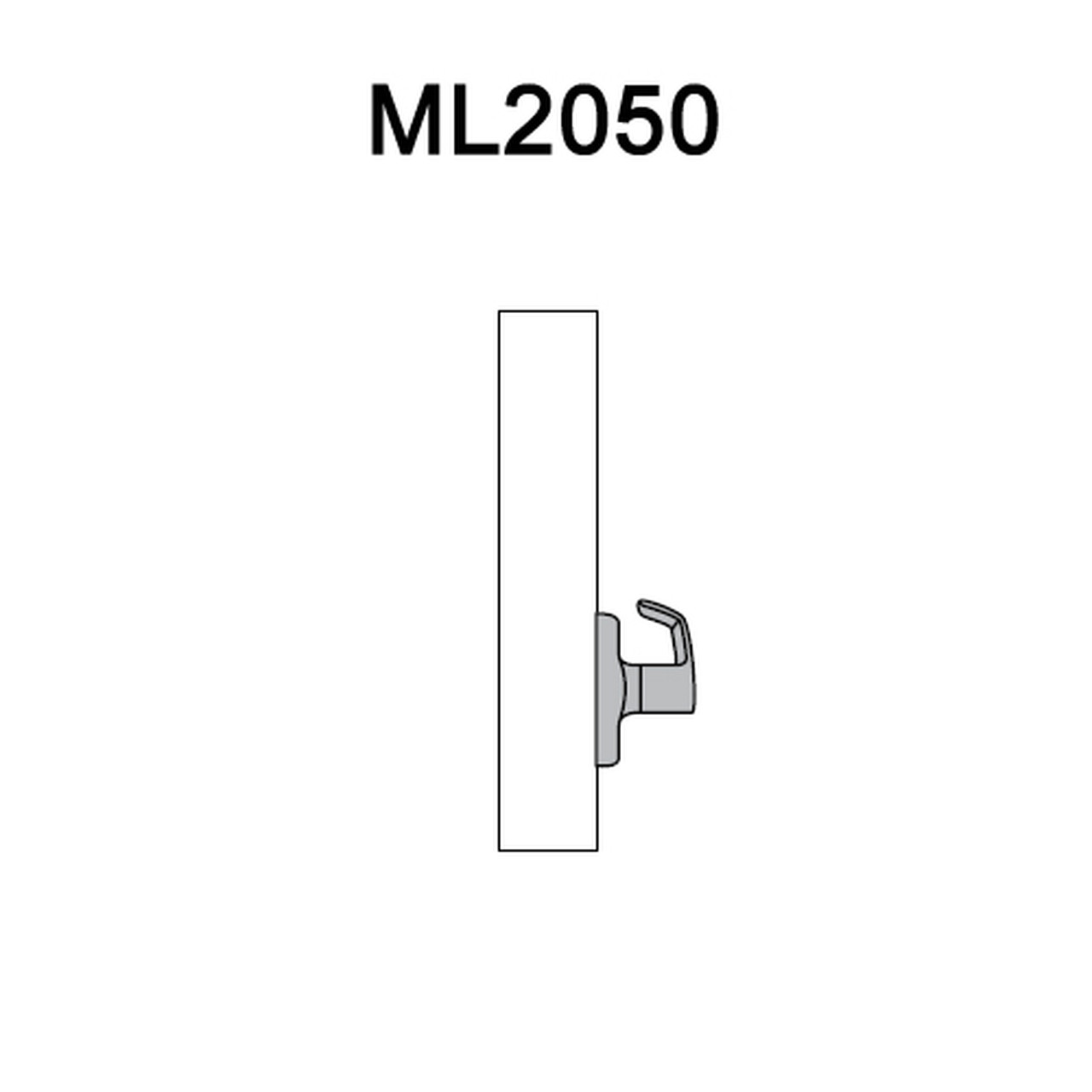 ML2050-RWF-613 Corbin Russwin ML2000 Series Mortise Half Dummy Locksets with Regis Lever in Oil Rubbed Bronze