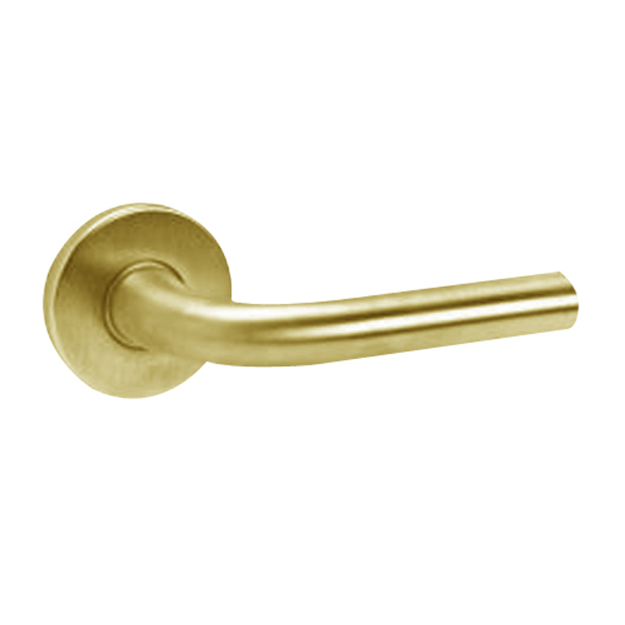 ML2056-RWF-606-CL7 Corbin Russwin ML2000 Series IC 7-Pin Less Core Mortise Classroom Locksets with Regis Lever in Satin Brass