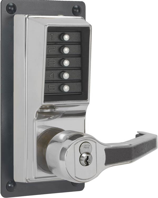 LRP1020B-026 Simplex Exit Trim Lever with Best SFIC Key Override option in Bright Chrome finish