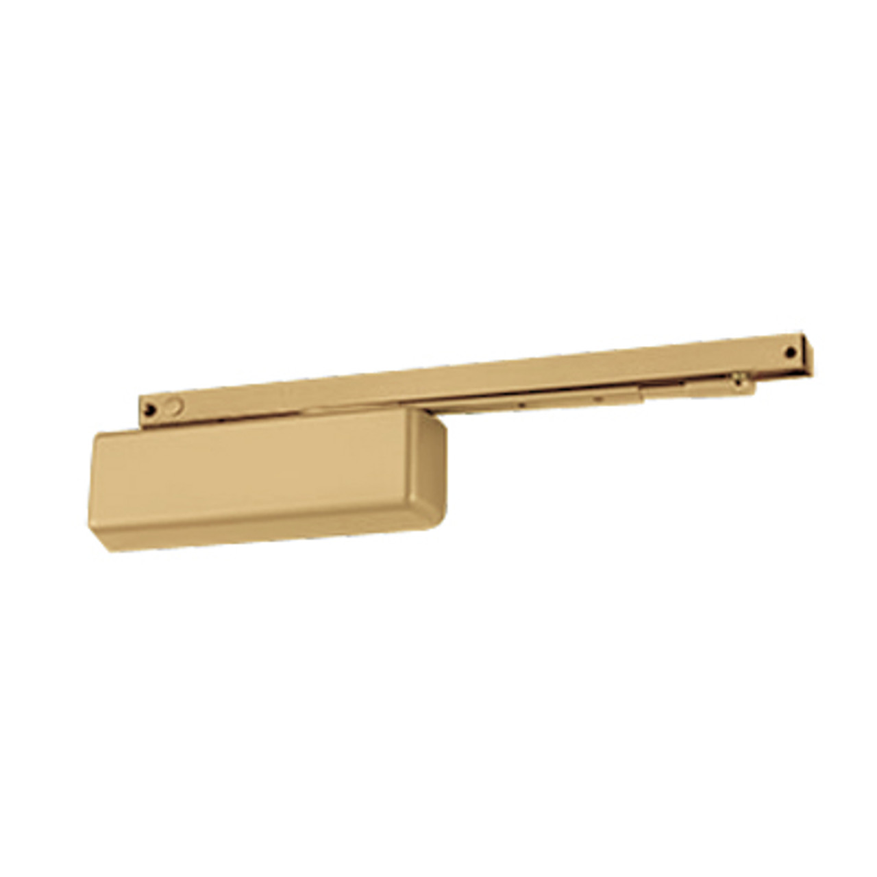 3133SE-LONG-LH-24V-AC/DC-US4 LCN Door Closer with Long Arm in Satin Brass Finish