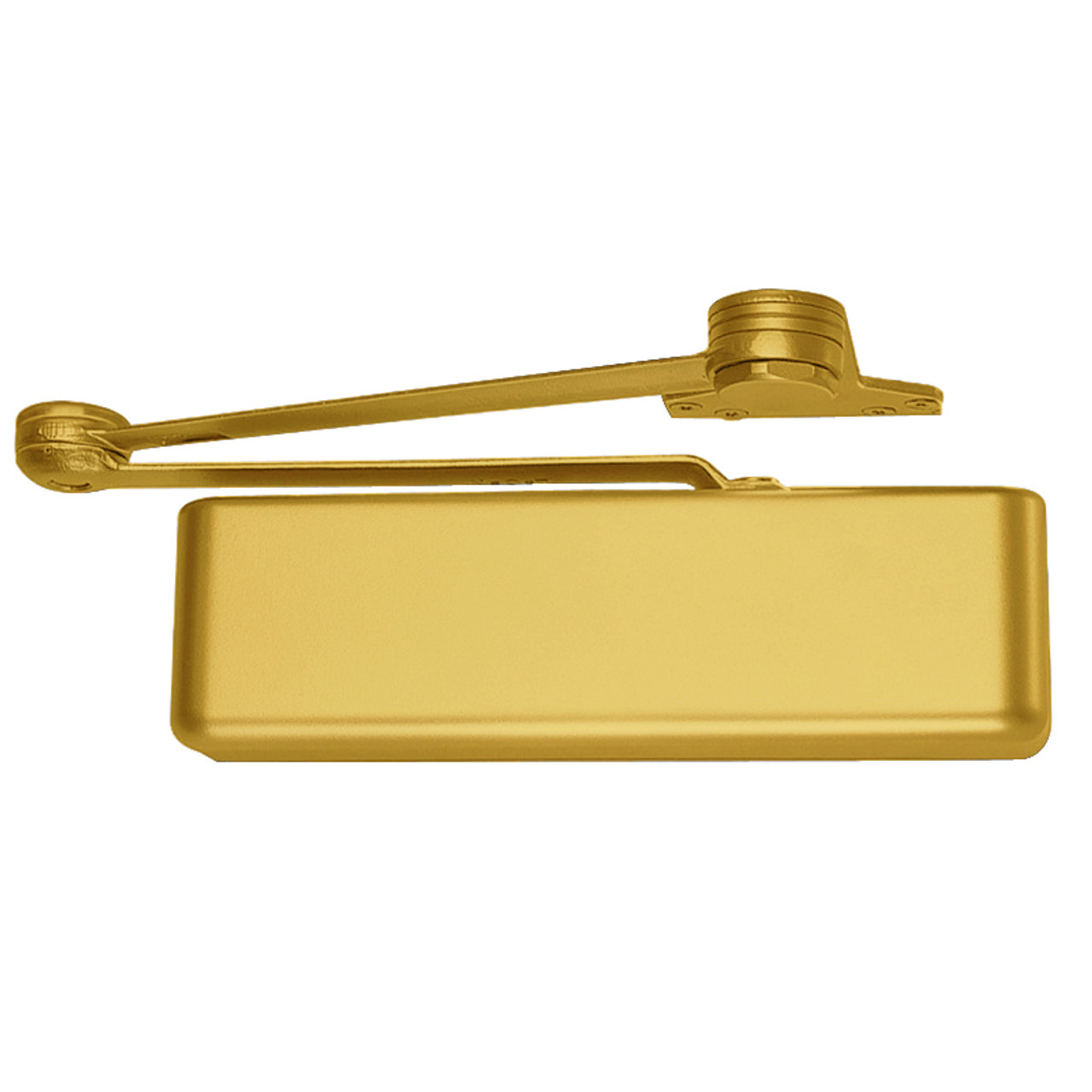 4016-REG-LH-BRASS LCN Door Closer with Regular Arm in Brass Finish