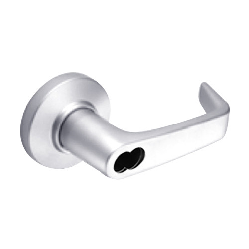 9K47E15CSTK625 Best 9K Series Service Station Cylindrical Lever Locks with Contour Angle with Return Lever Design Accept 7 Pin Best Core in Bright Chrome