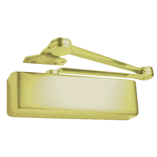 4003T-STD-US3 LCN Door Closer with Standard Arm in Bright Brass Finish
