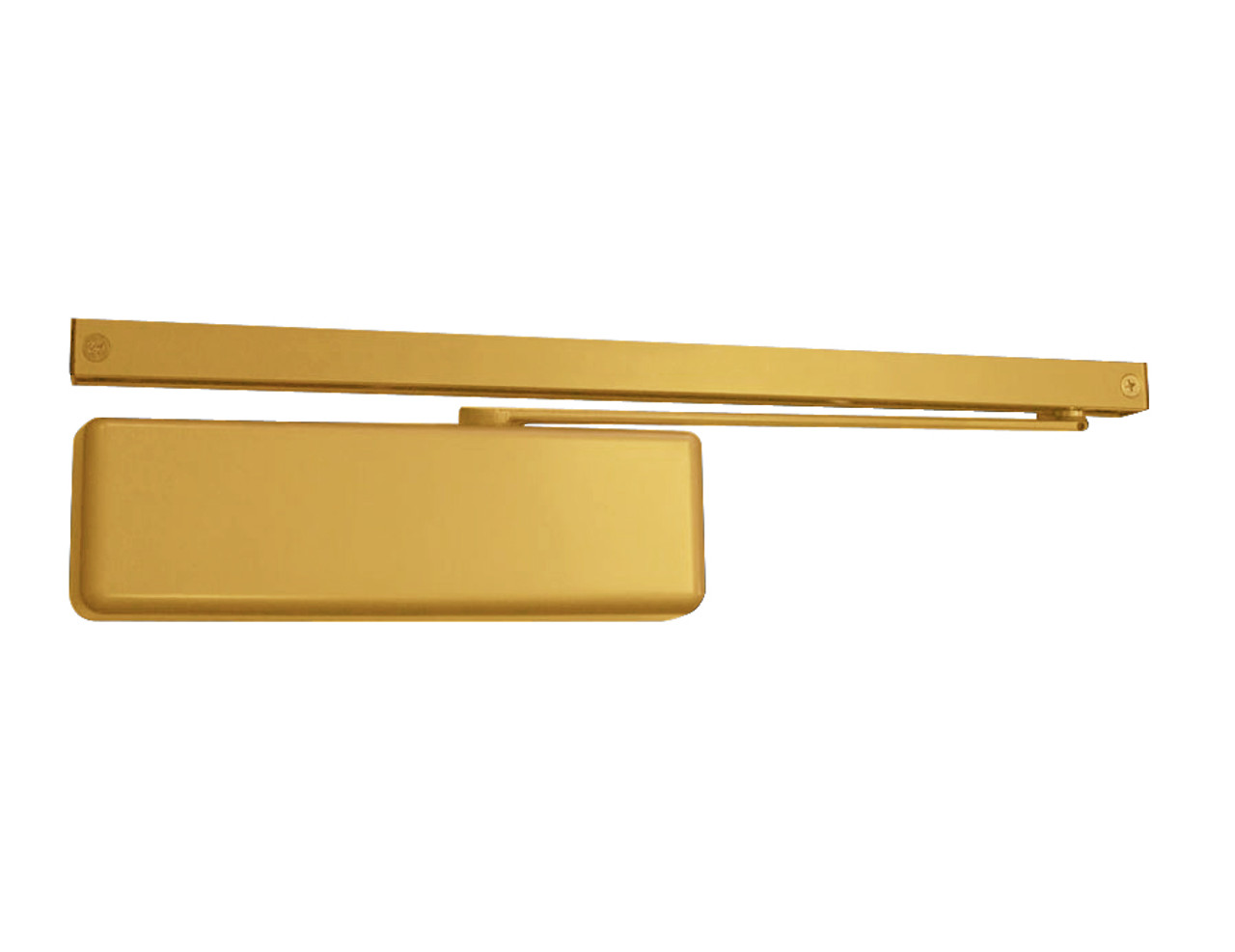 4013T-STD-LH-BRASS LCN Door Closer with Standard Arm in Brass Finish