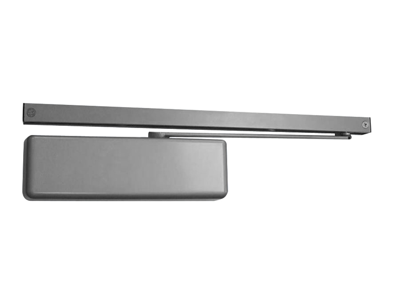 4013T-H-BUMPER-LH-US26D LCN Door Closer Hold Open Track with Bumper in Satin Chrome Finish