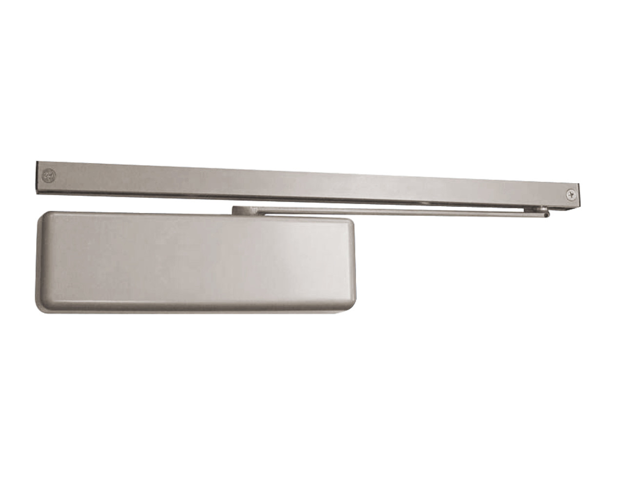 4013T-DE-BUMPER-LH-US26 LCN Door Closer with Double Egress Standard Track with Bumper Arm in Bright Chrome Finish