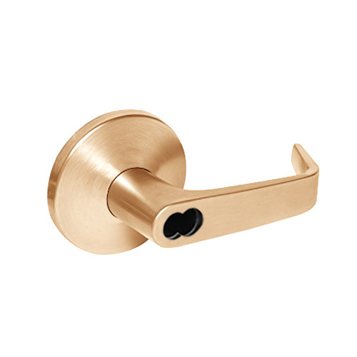 9K37T15LS3611 Best 9K Series Dormitory Cylindrical Lever Locks with Contour Angle with Return Lever Design Accept 7 Pin Best Core in Bright Bronze