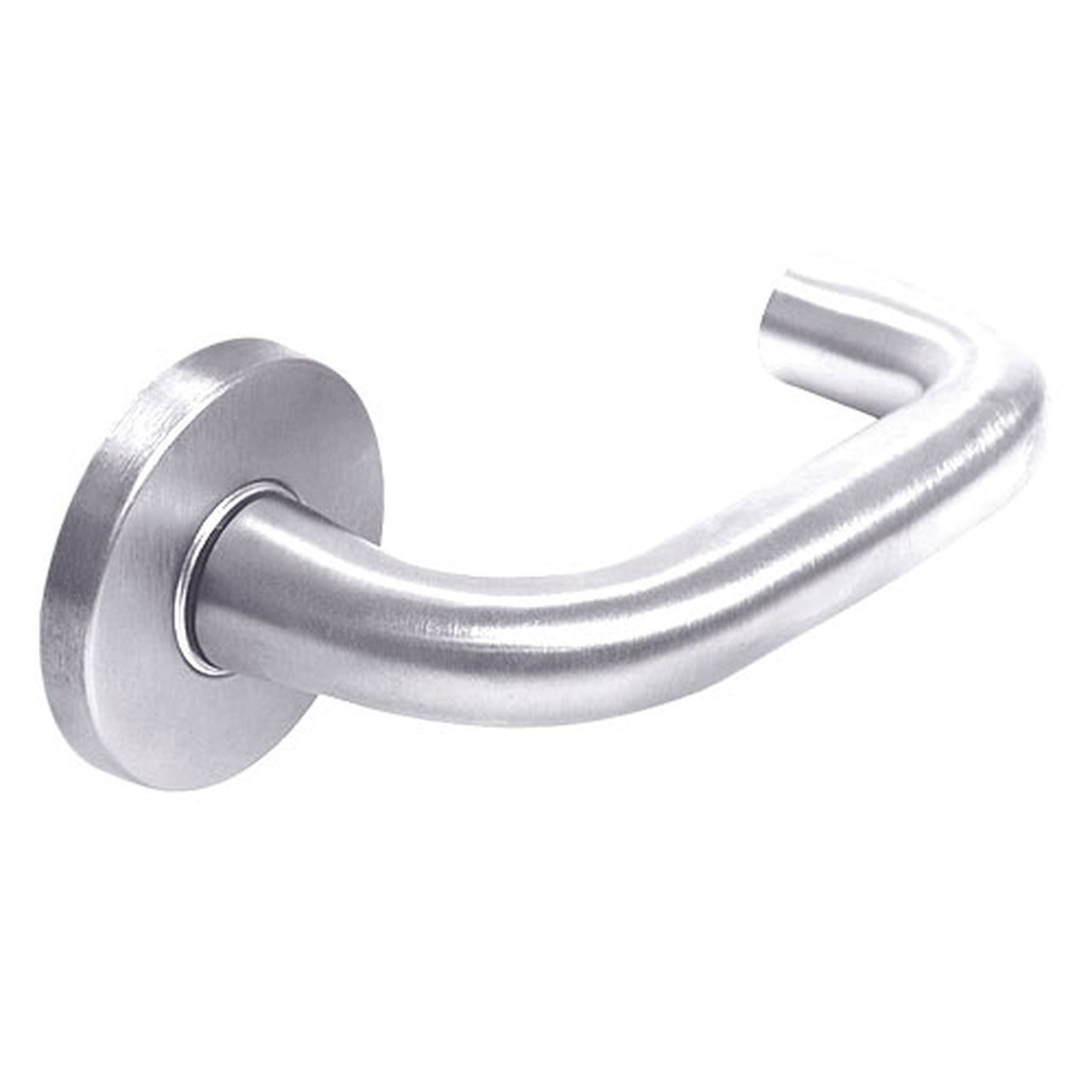 ML2052-LSF-629-CL7 Corbin Russwin ML2000 Series IC 7-Pin Less Core Mortise Classroom Intruder Locksets with Lustra Lever in Bright Stainless Steel