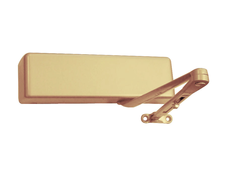 4026-H-LH-US4 LCN Door Closer with Hold Open Arm in Satin Brass Finish