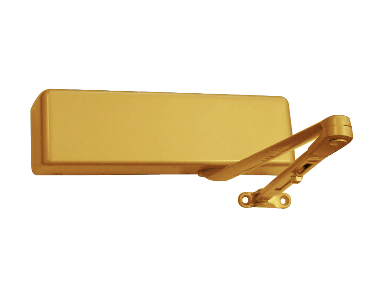 4026-LONG-LH-BRASS LCN Door Closer with Long Arm in Brass Finish