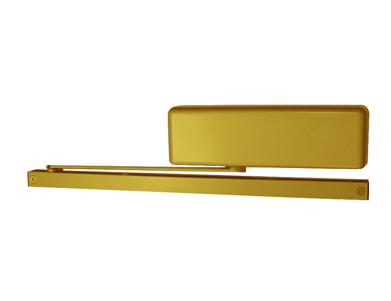 4024T-STD-LH-BRASS LCN Door Closer with Standard Arm in Brass Finish