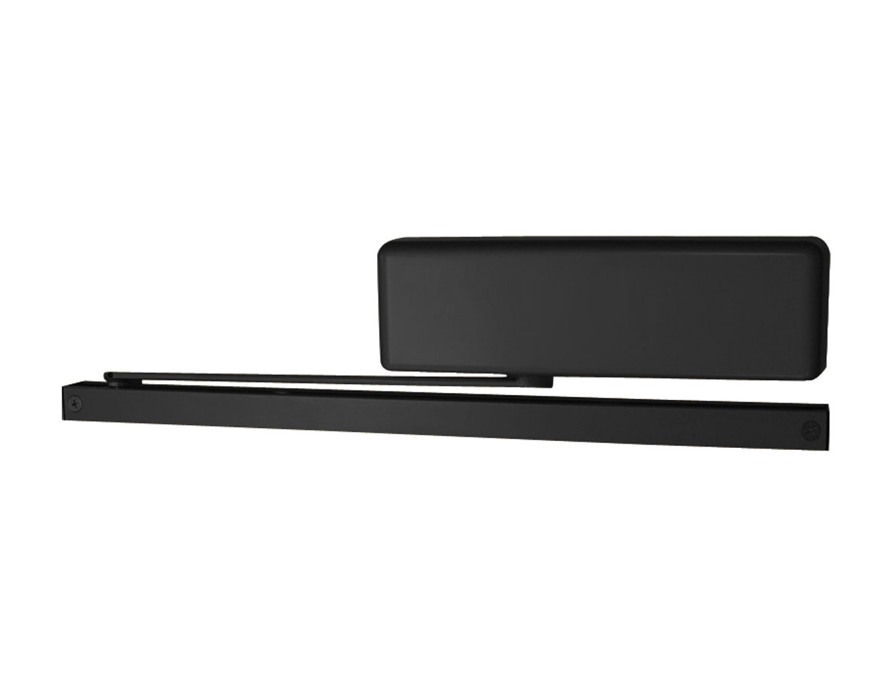 4024T-H-LH-BLACK LCN Door Closer with Hold-Open Arm in Black Finish