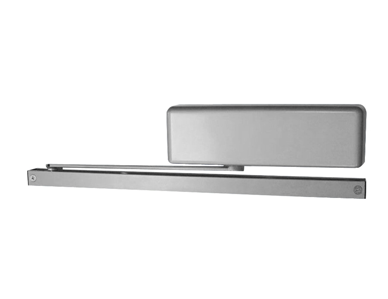 4021T-H-BUMPER-LH-US26D LCN Door Closer Hold Open Track with Bumper in Satin Chrome Finish