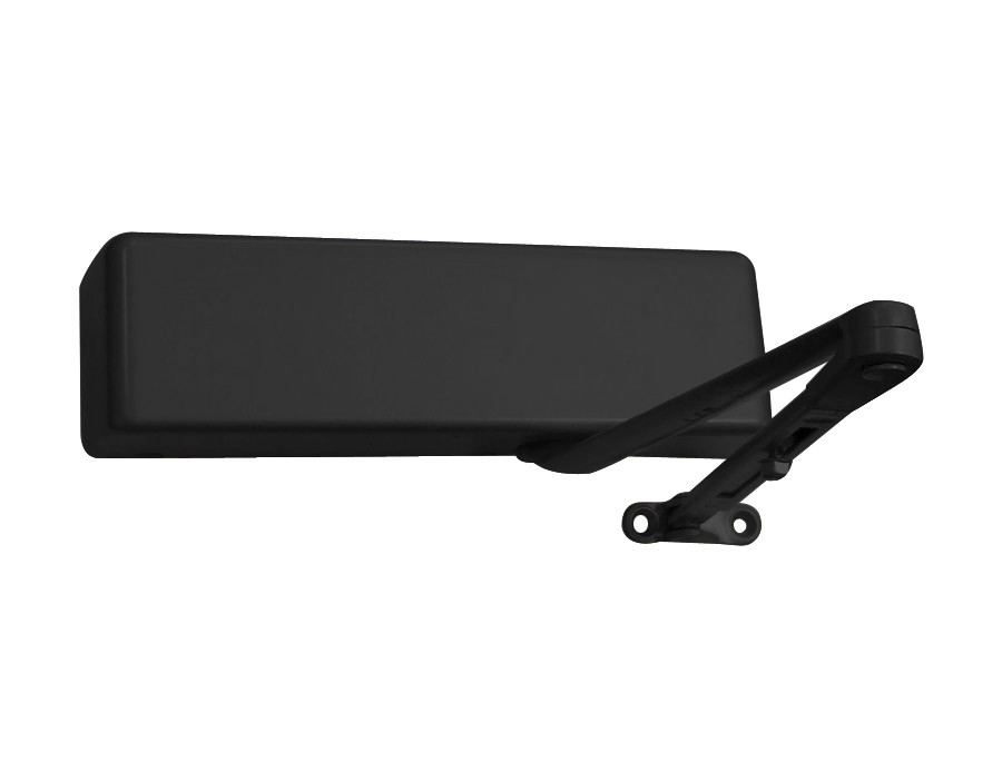 4021-H-LH-BLACK LCN Door Closer with Hold Open Arm in Black Finish