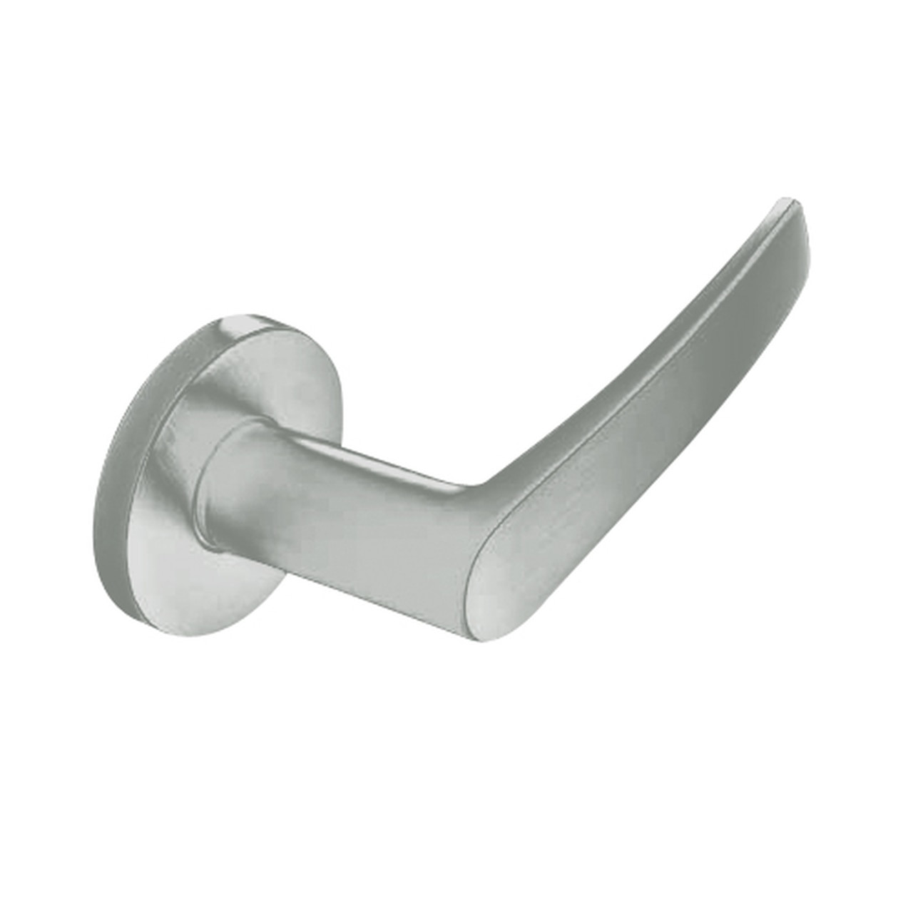 ML2053-ASA-619-CL7 Corbin Russwin ML2000 Series IC 7-Pin Less Core Mortise Entrance Locksets with Armstrong Lever in Satin Nickel