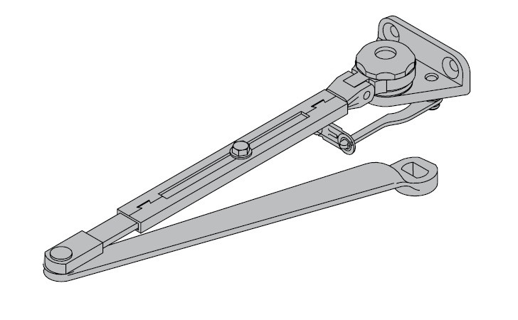 LCN Door Hardware 4021-FL-RH-DKBRZ