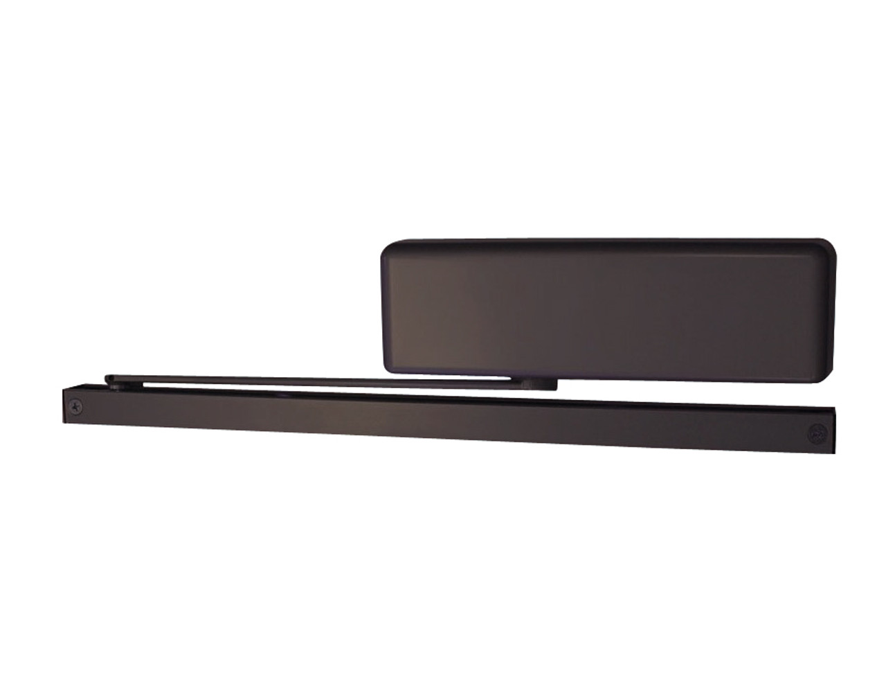 4023T-BUMPER-LH-DKBRZ LCN Door Closer Standard Track with Bumper Arm in Dark Bronze Finish