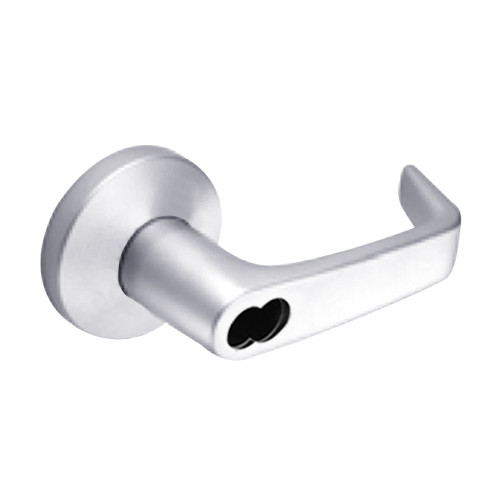 9K57E15KSTK625 Best 9K Series Service Station Cylindrical Lever Locks with Contour Angle with Return Lever Design Accept 7 Pin Best Core in Bright Chrome