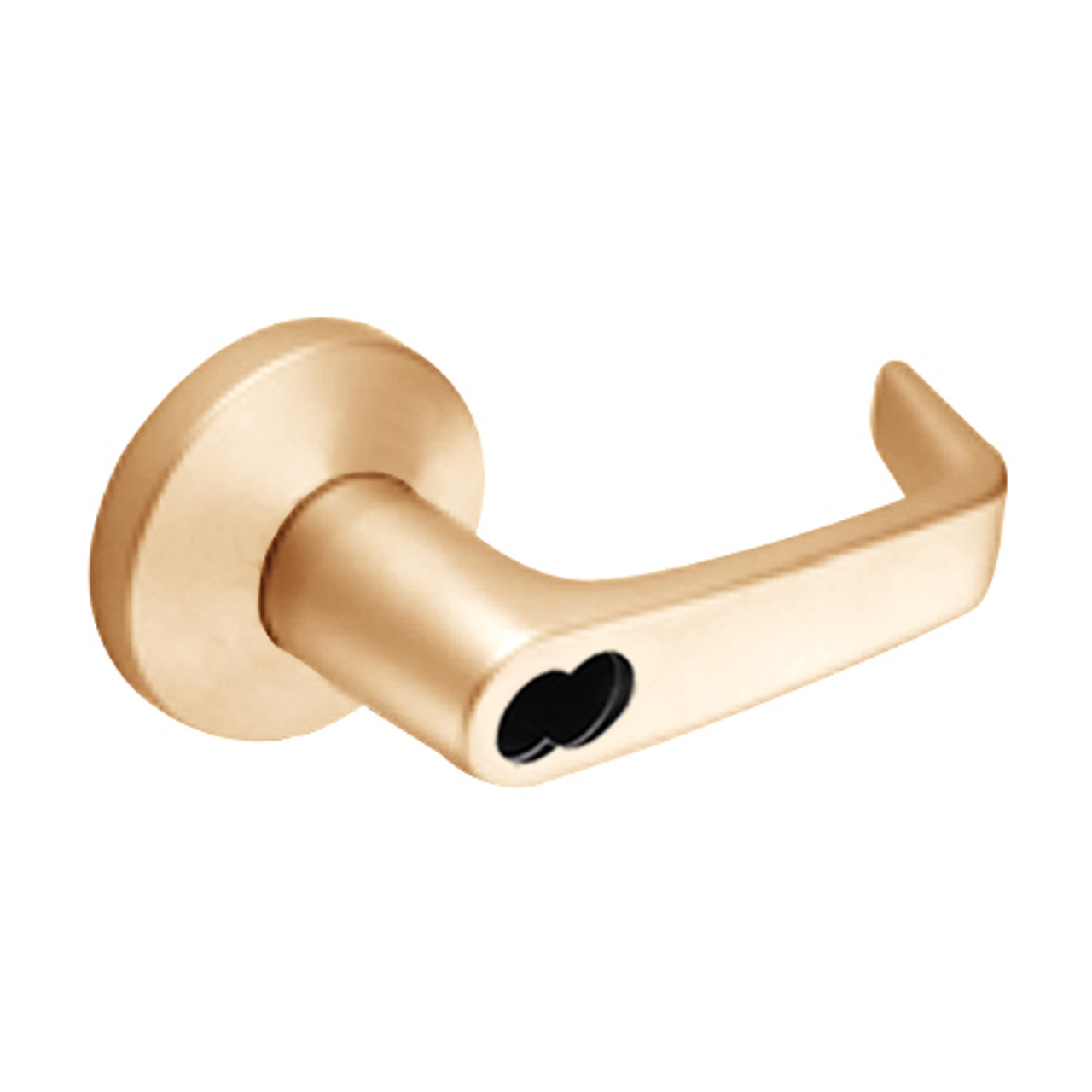 9K37A15KS3611 Best 9K Series Dormitory or Storeroom Cylindrical Lever Locks with Contour Angle with Return Lever Design Accept 7 Pin Best Core in Bright Bronze