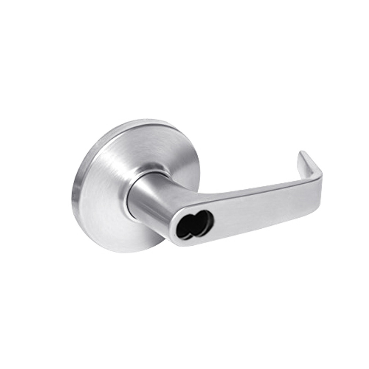 9K37A15DS3625 Best 9K Series Dormitory or Storeroom Cylindrical Lever Locks with Contour Angle with Return Lever Design Accept 7 Pin Best Core in Bright Chrome