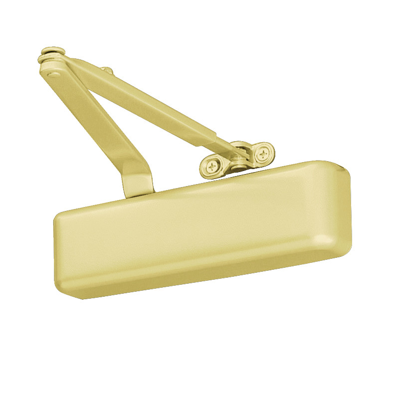 4031-HEDA-LH-US3 LCN Door Closer with Hold Open Extra Duty Arm in Bright Brass Finish