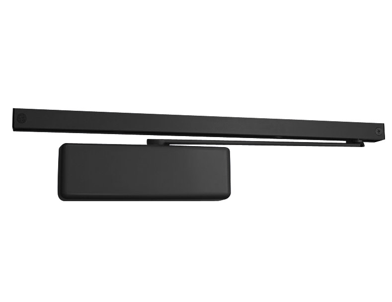 4031T-H-BLACK LCN Door Closer with Hold-Open Arm in Black Finish